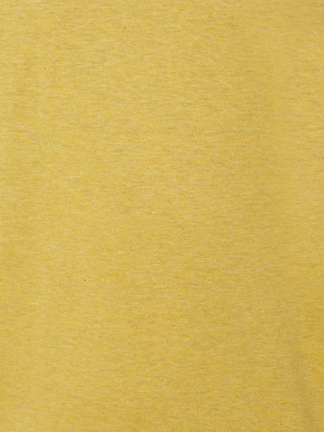 Yellow Raw Edge Crew Neck T-Shirt