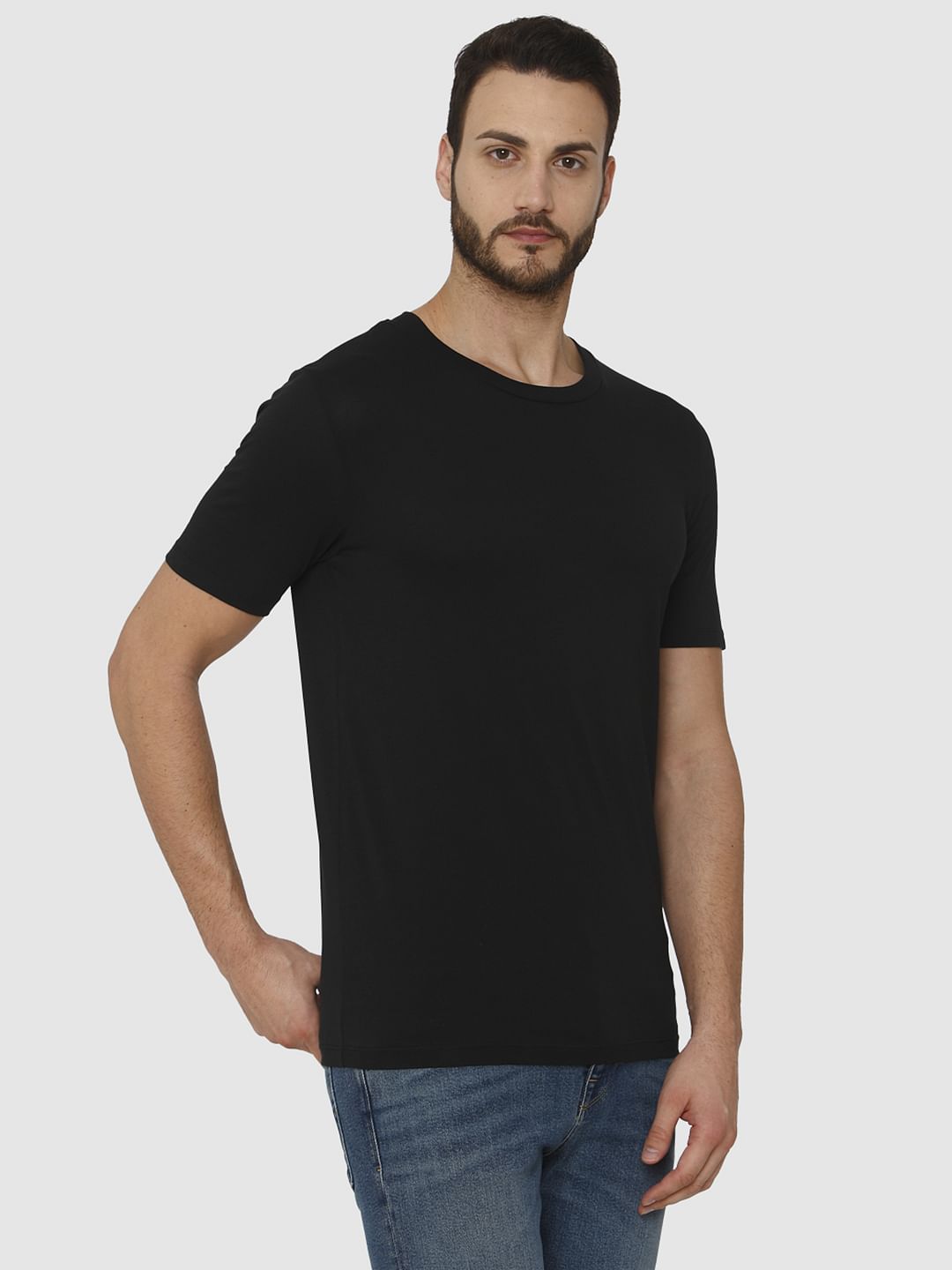 Black Crew Neck T-Shirt