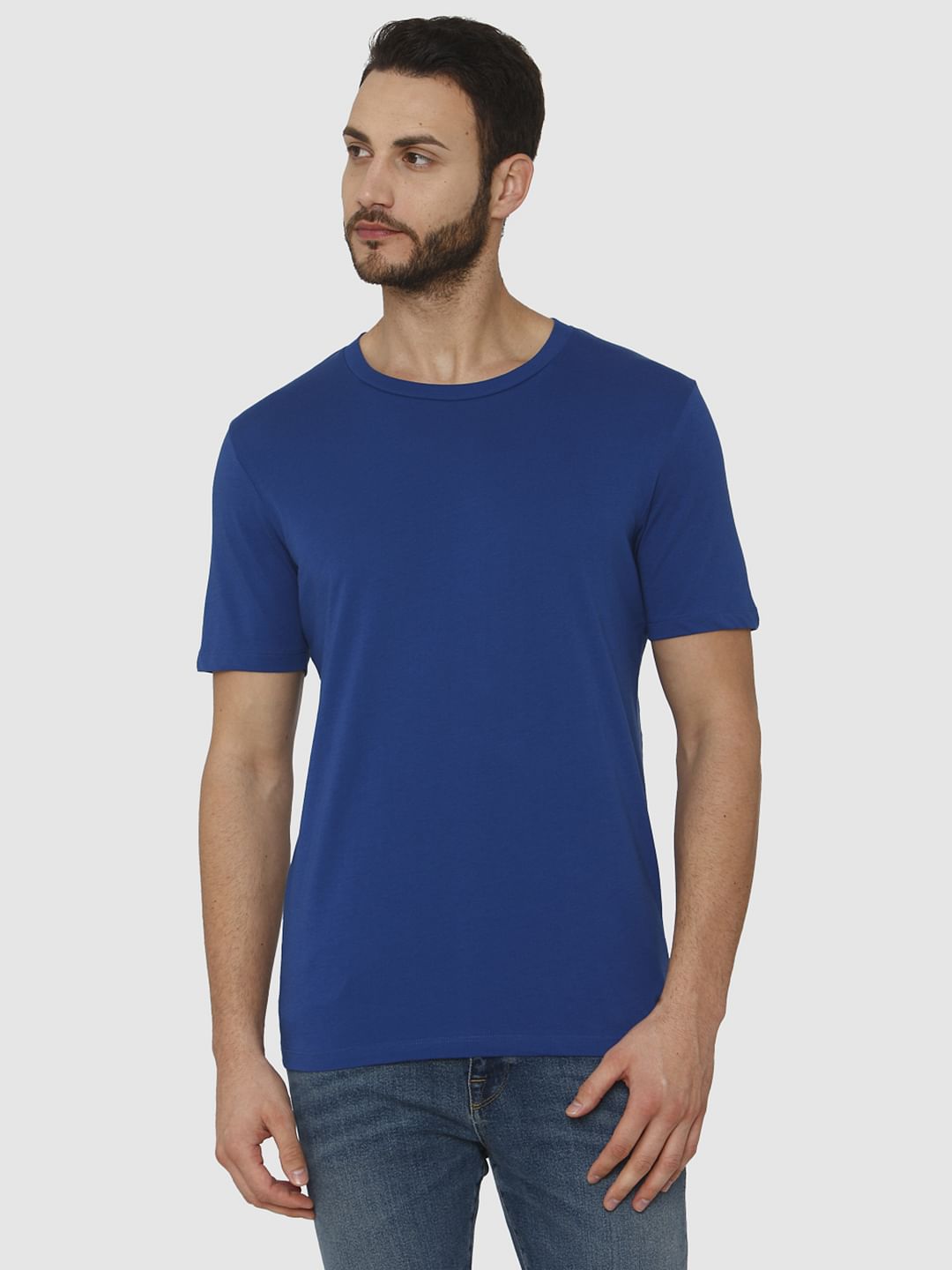 Blue Crew Neck T-Shirt