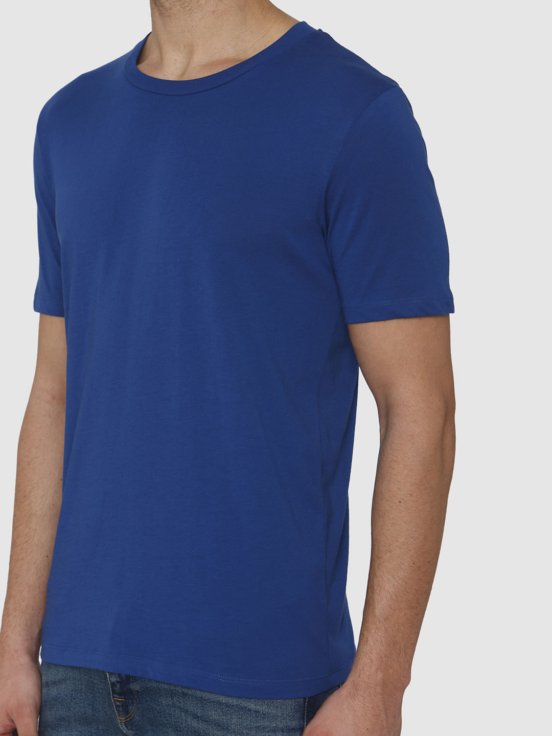 Blue Crew Neck T-Shirt