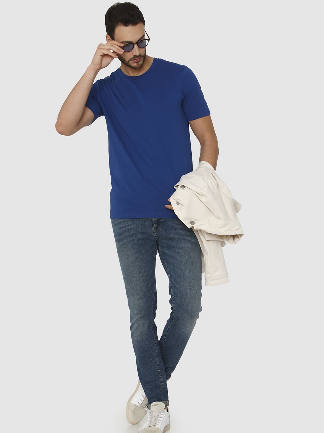 Blue Crew Neck T-Shirt