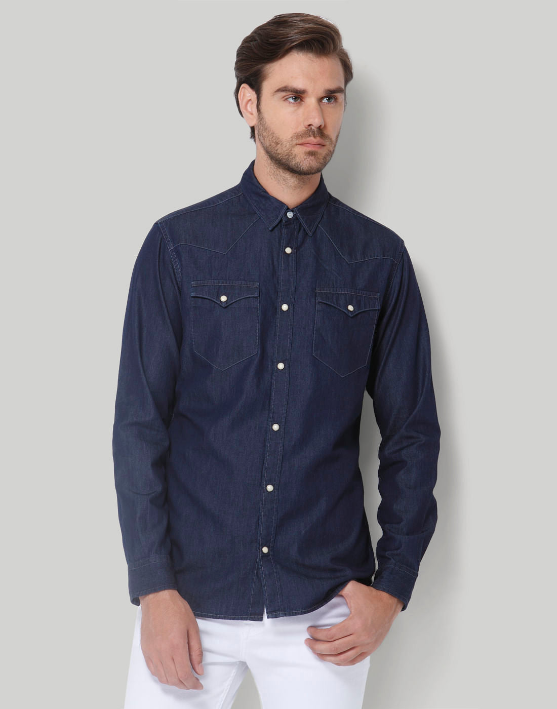 Blue Full Sleeves Shirt