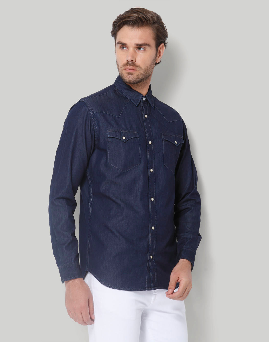 Blue Full Sleeves Shirt