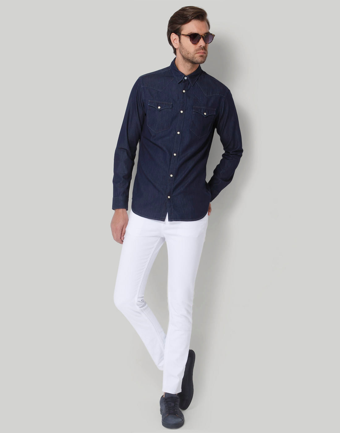 Blue Full Sleeves Shirt