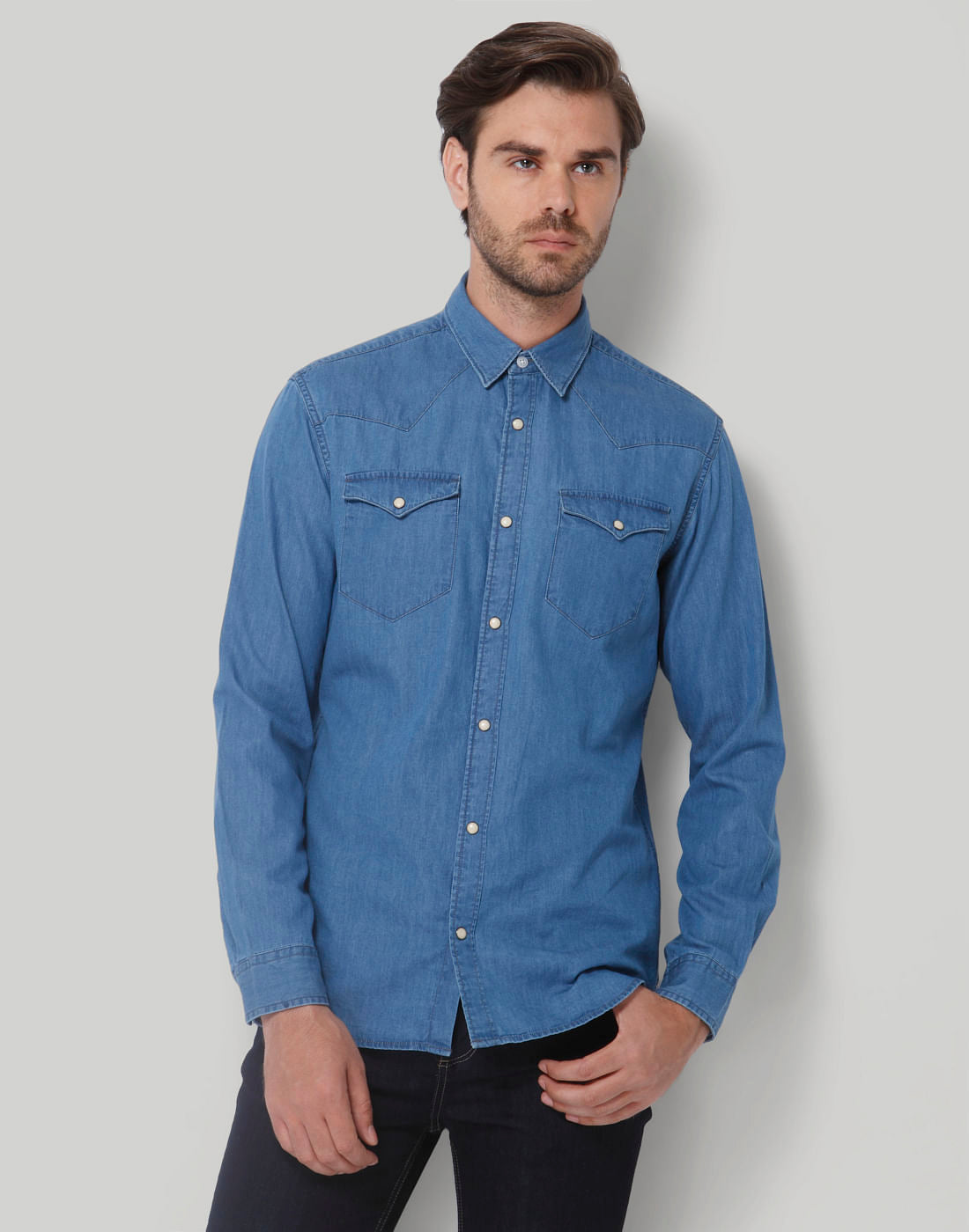 Blue Full Sleeves Shirt