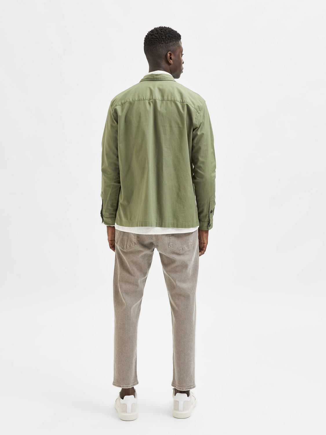 Green Organic Cotton Overshirt