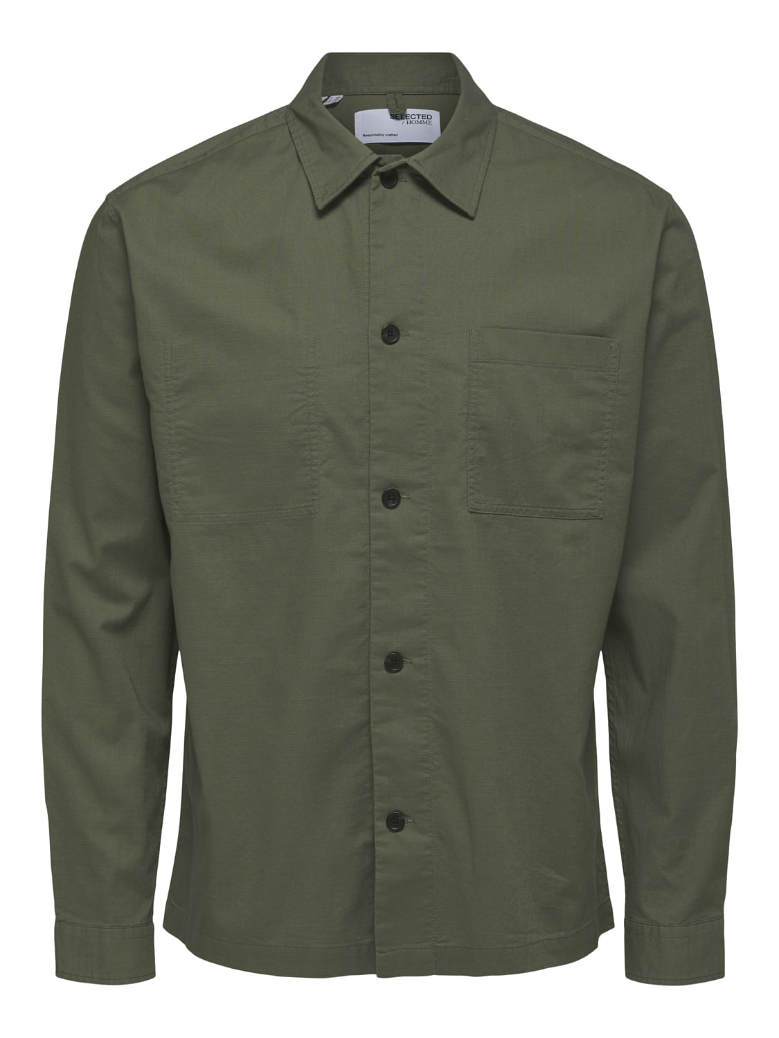Green Organic Cotton Overshirt
