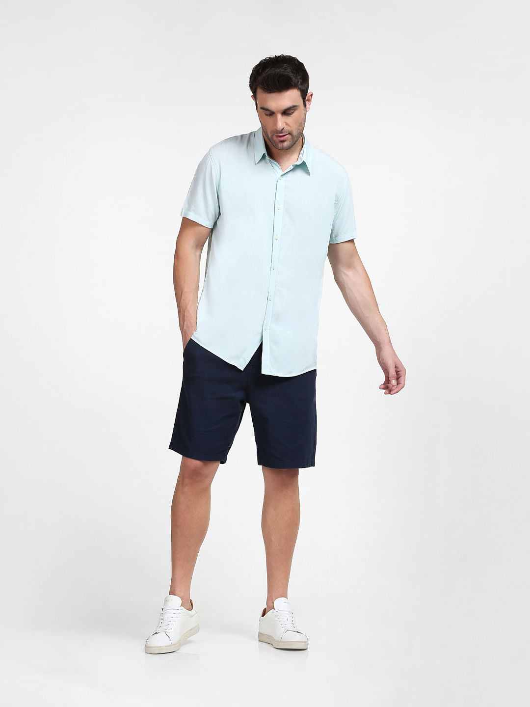 Pastel Blue Half Sleeves Shirt