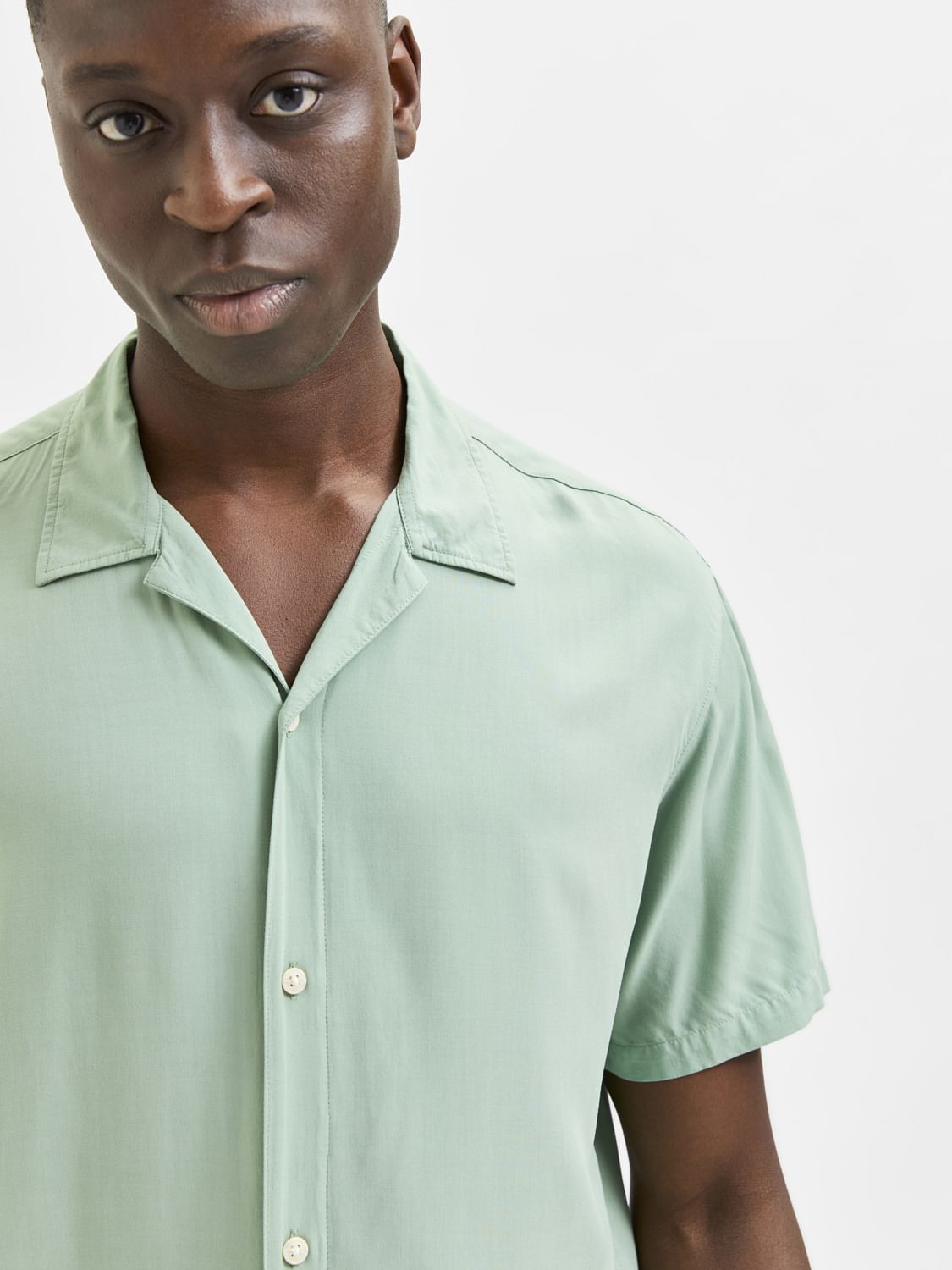 Light Green Half Sleeves Shirt