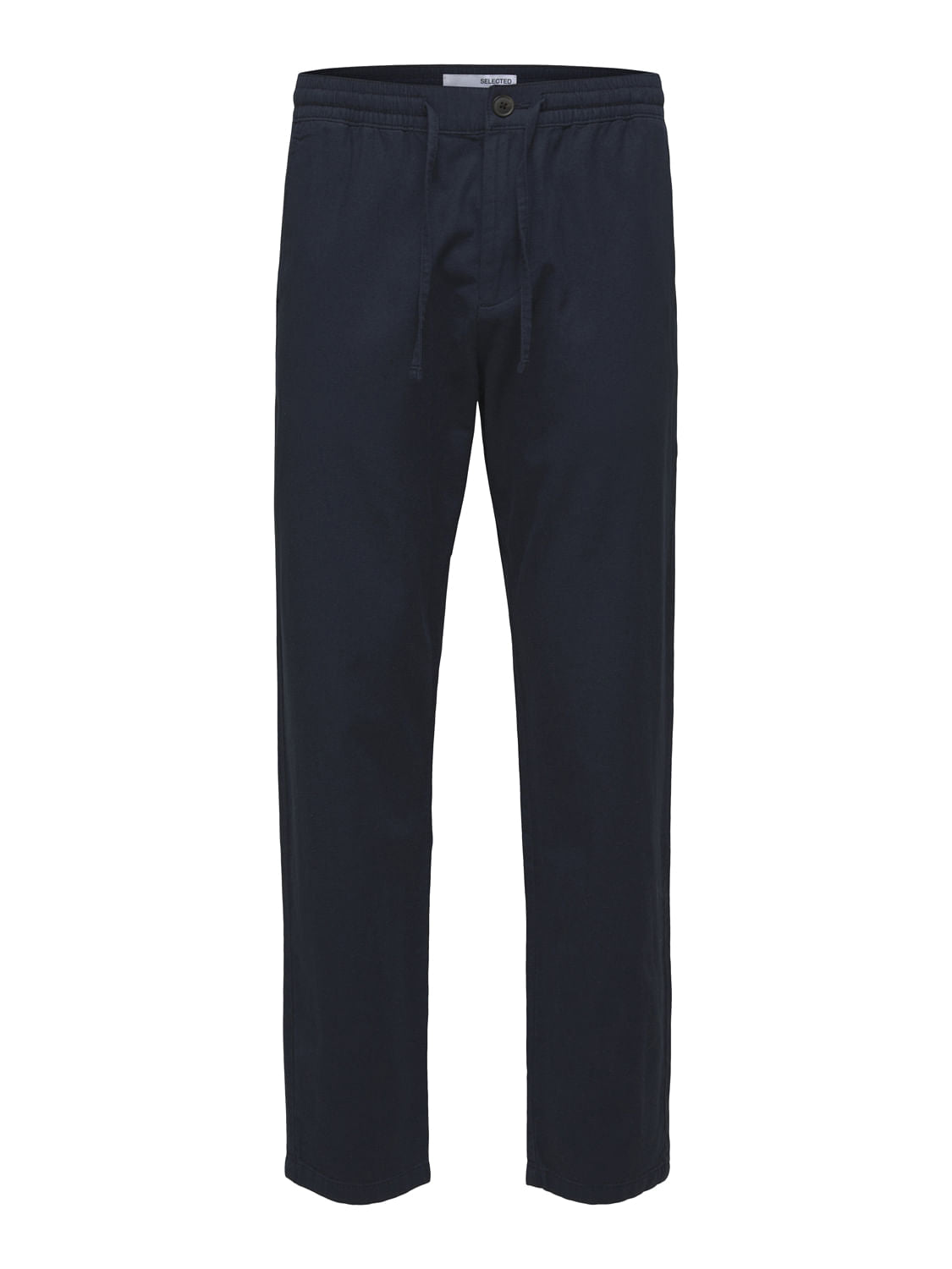 Blue Mid Rise Organic Cotton Pants