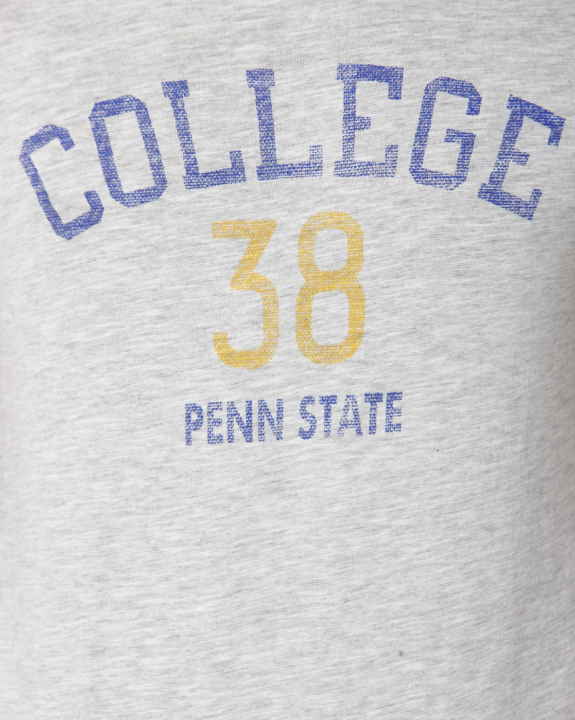 Grey Printed Crew Neck T-Shirt