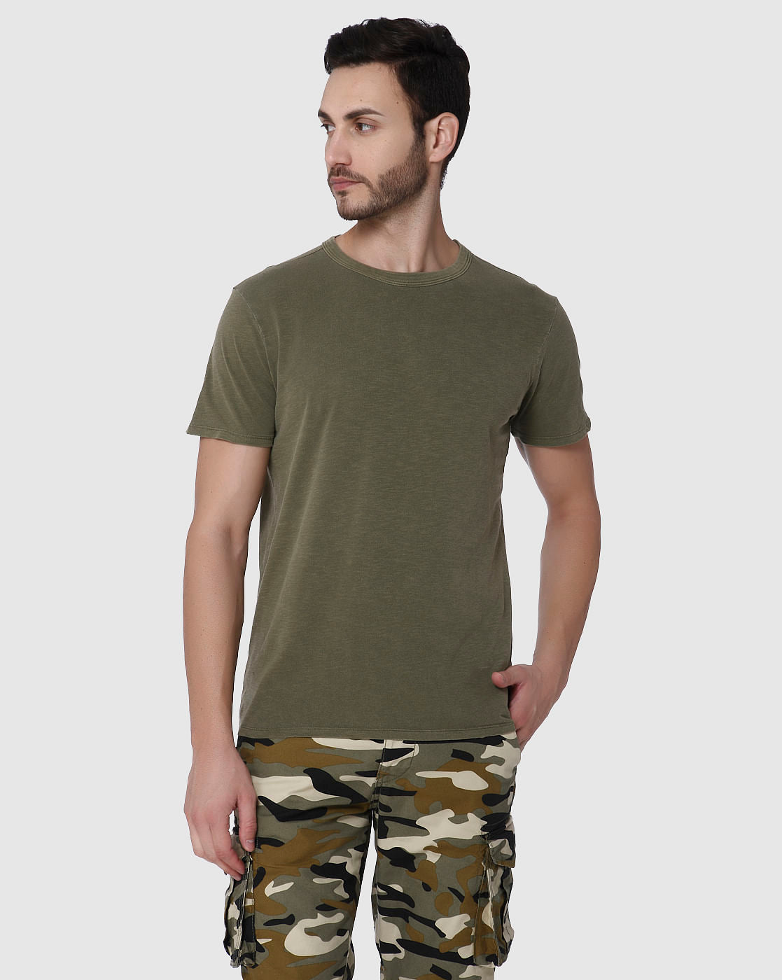 Green Crew Neck T-Shirt