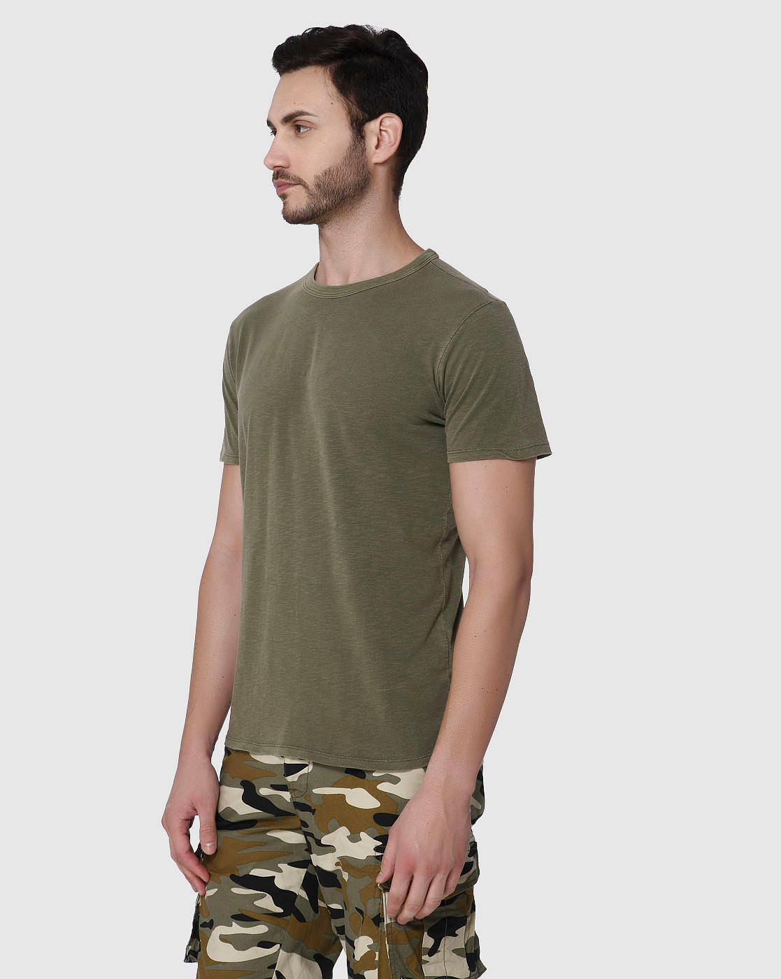 Green Crew Neck T-Shirt