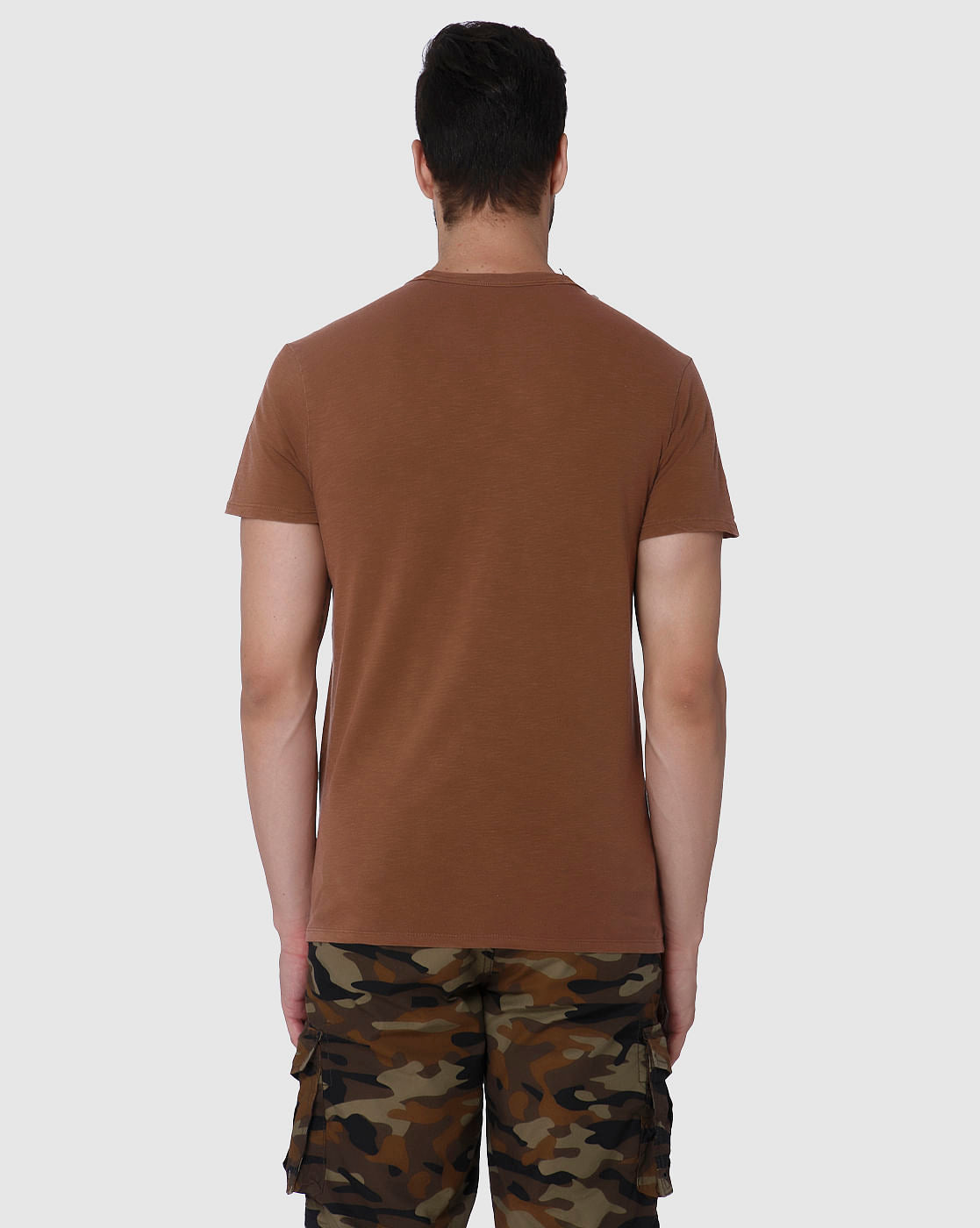 Brown Crew Neck T-Shirt