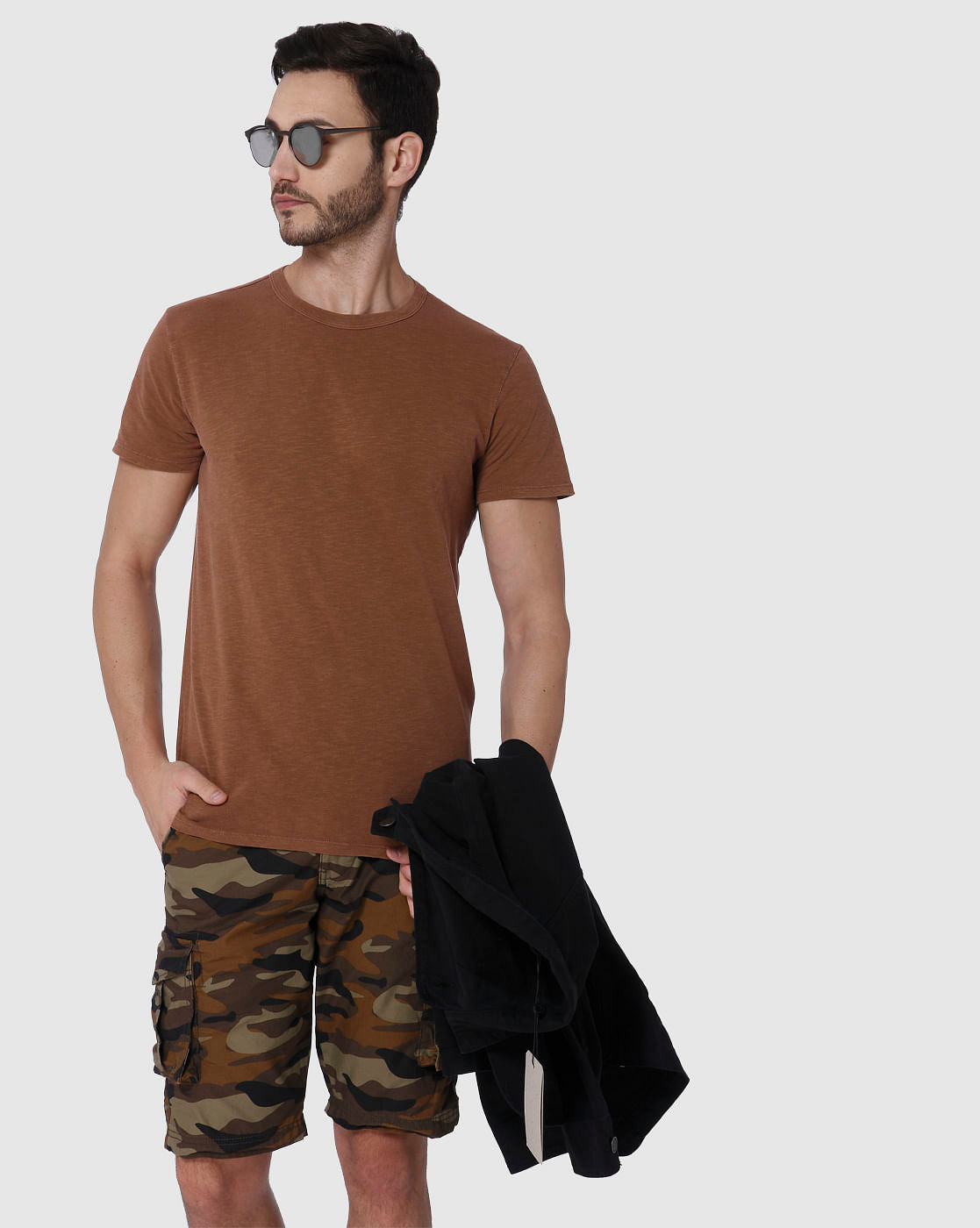 Brown Crew Neck T-Shirt