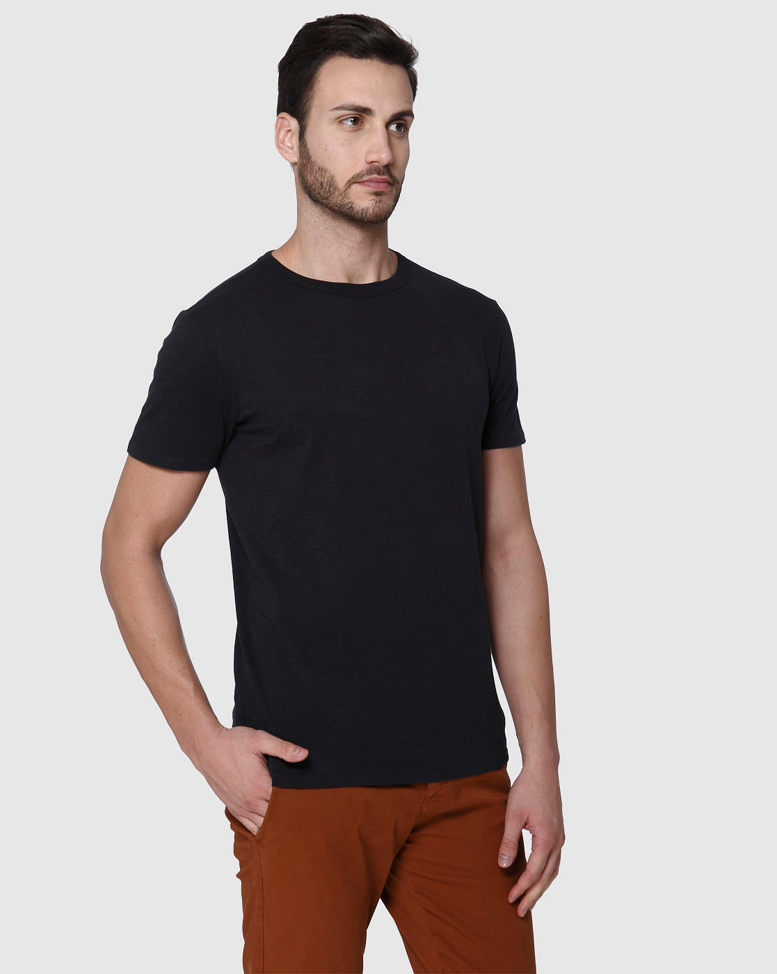 Black Crew Neck T-Shirt