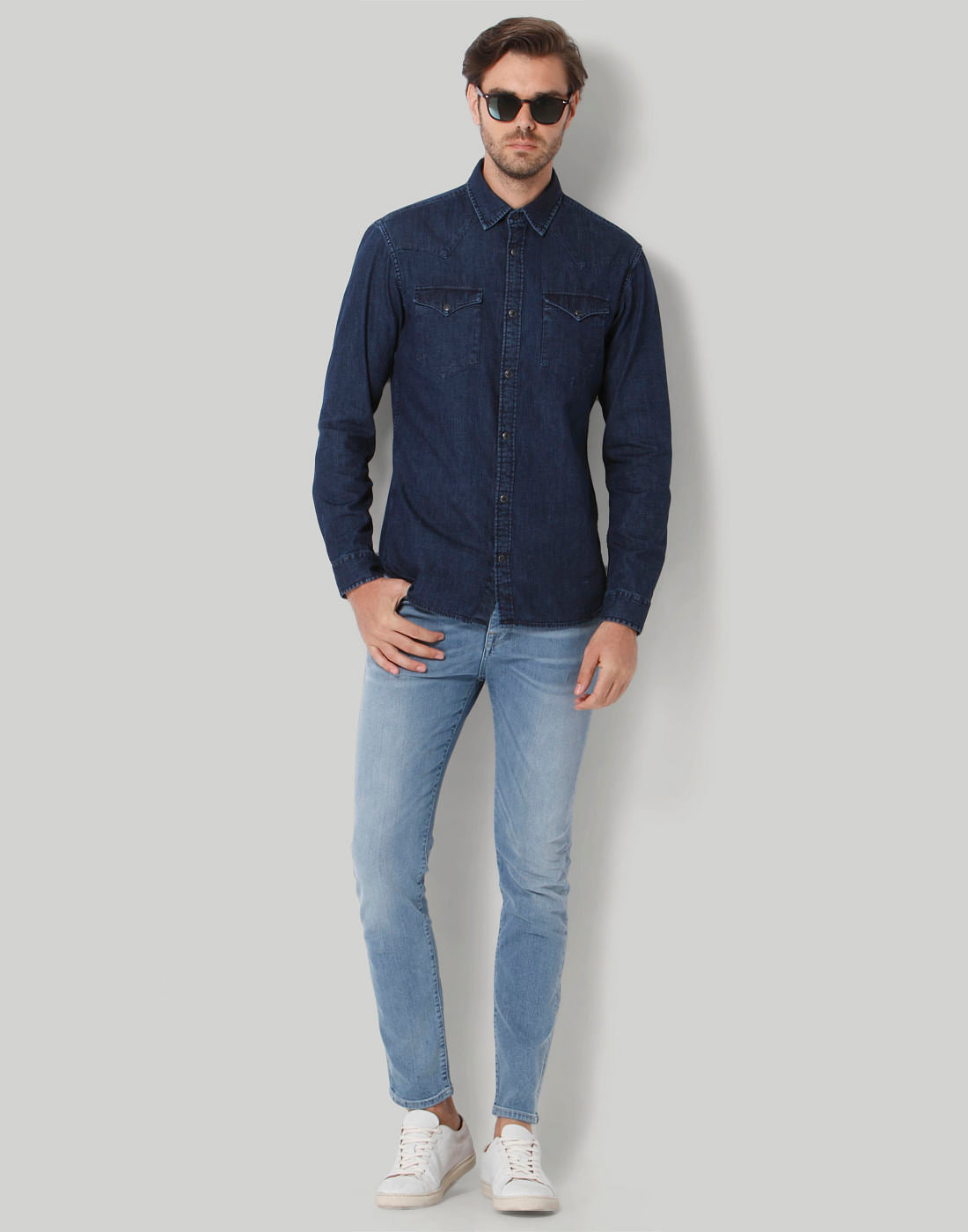 Blue Full Sleeves Shirt
