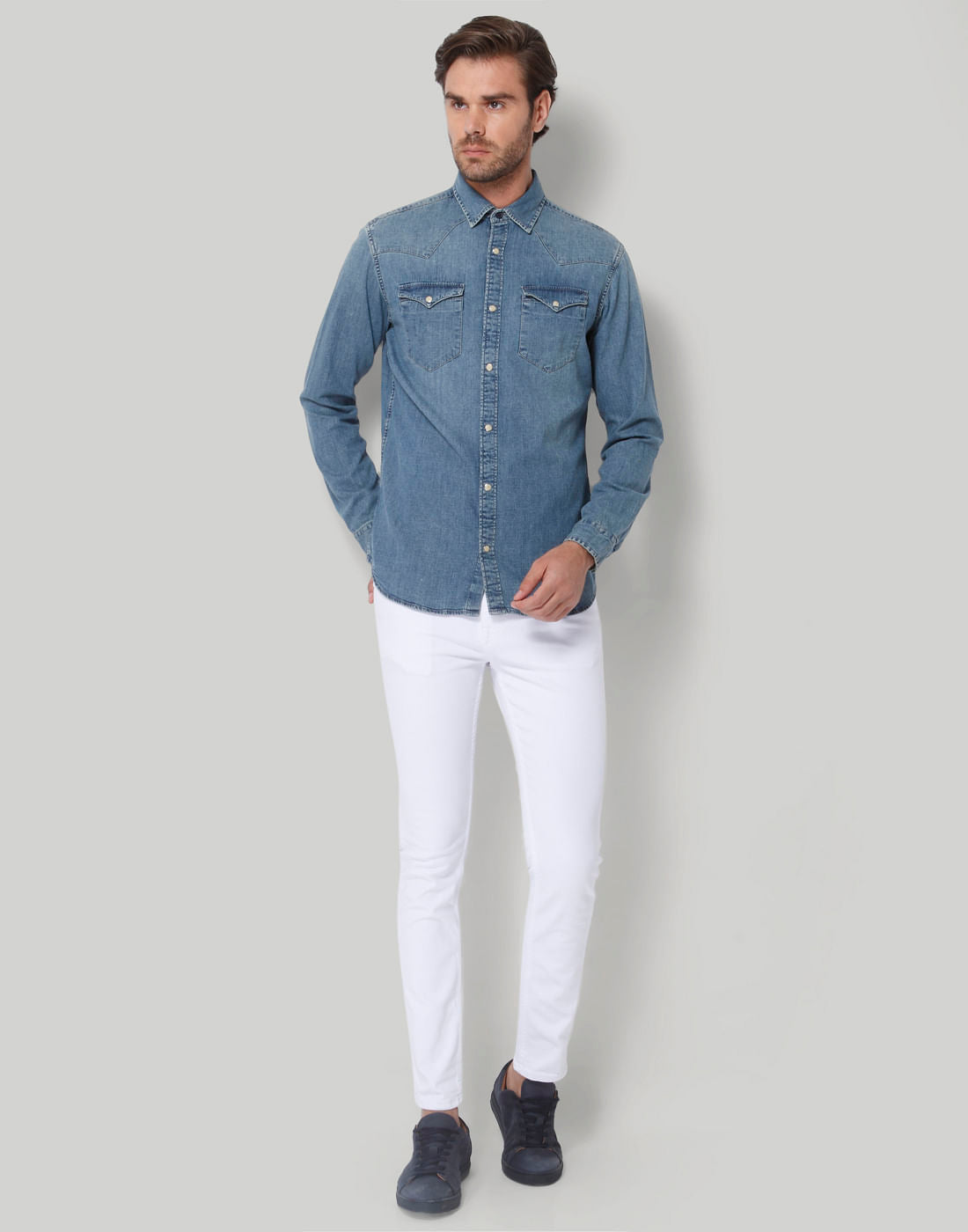 Blue Full Sleeves Shirt