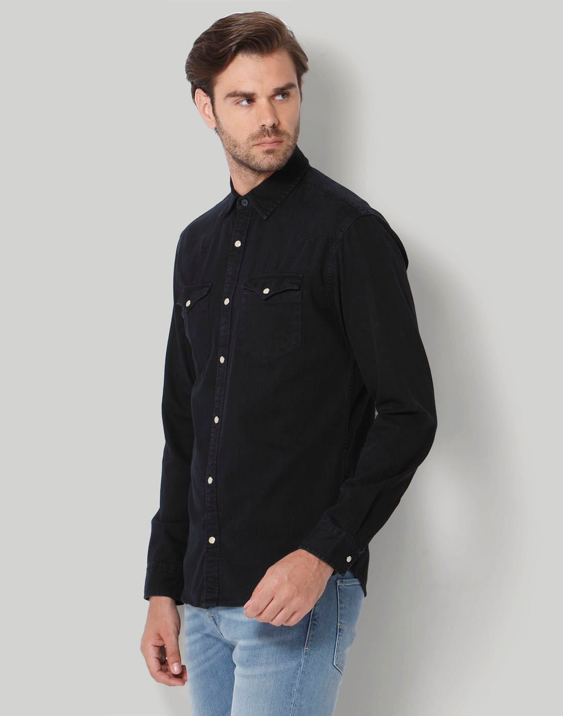 Black Full Sleeves Shirt