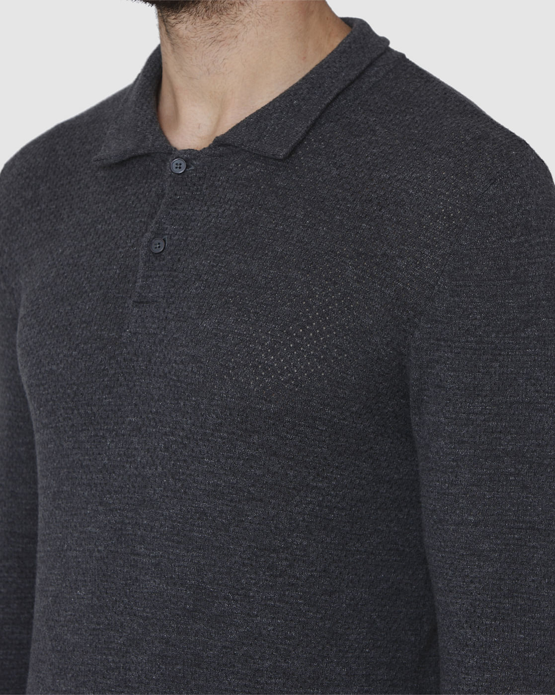 Black Polo Neck T-Shirt