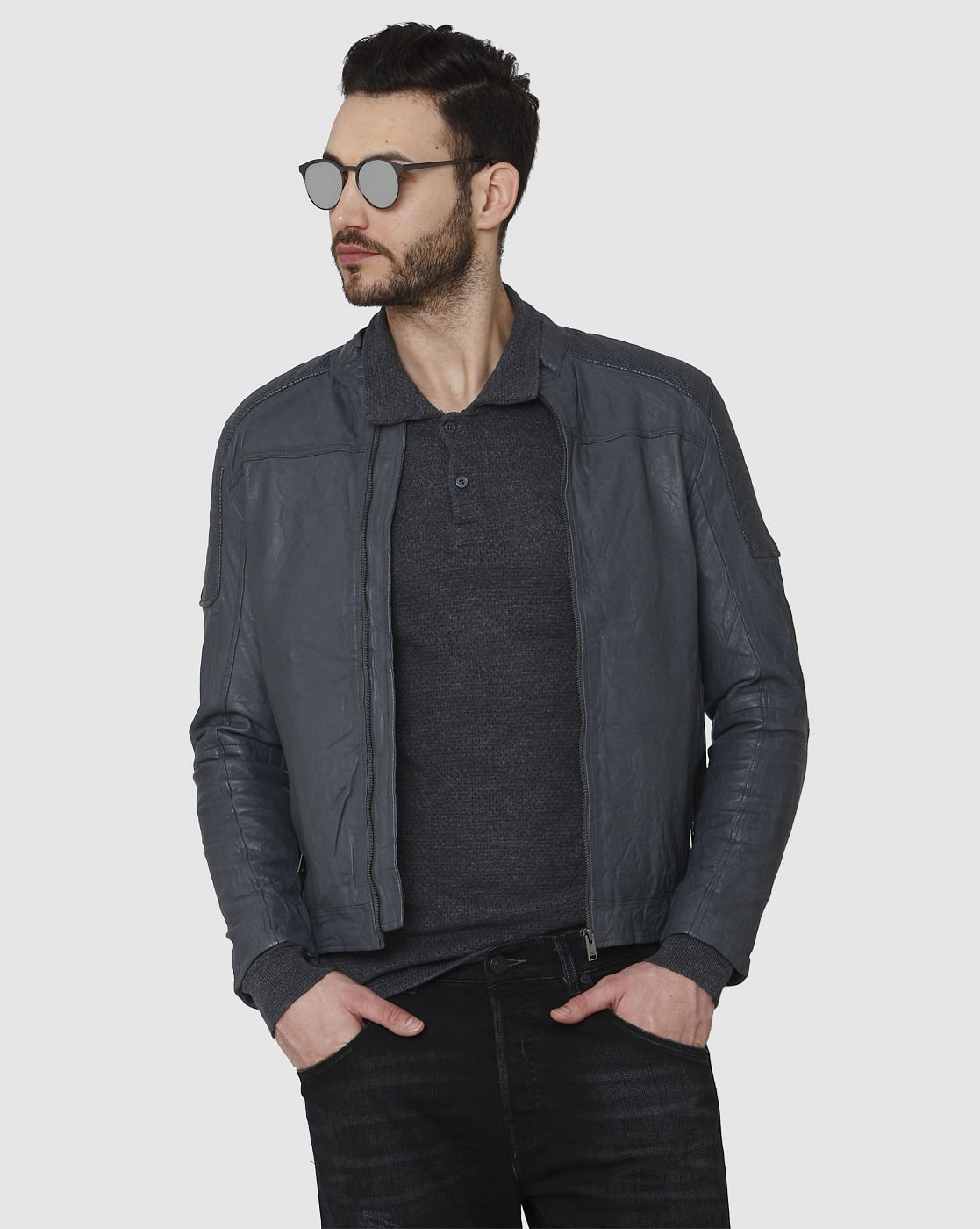 Black Polo Neck T-Shirt