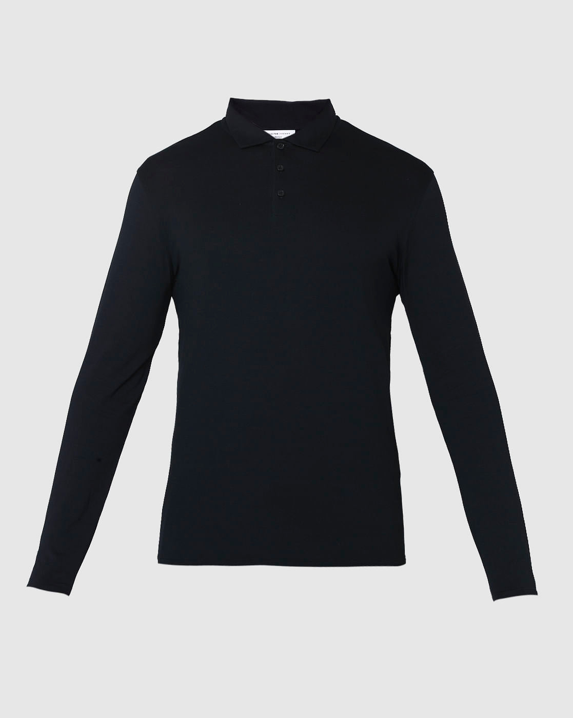 Black Polo Neck T-Shirt