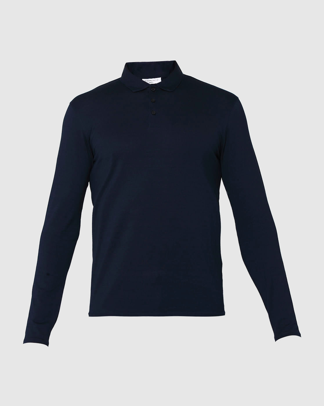 Blue Polo Neck T-Shirt