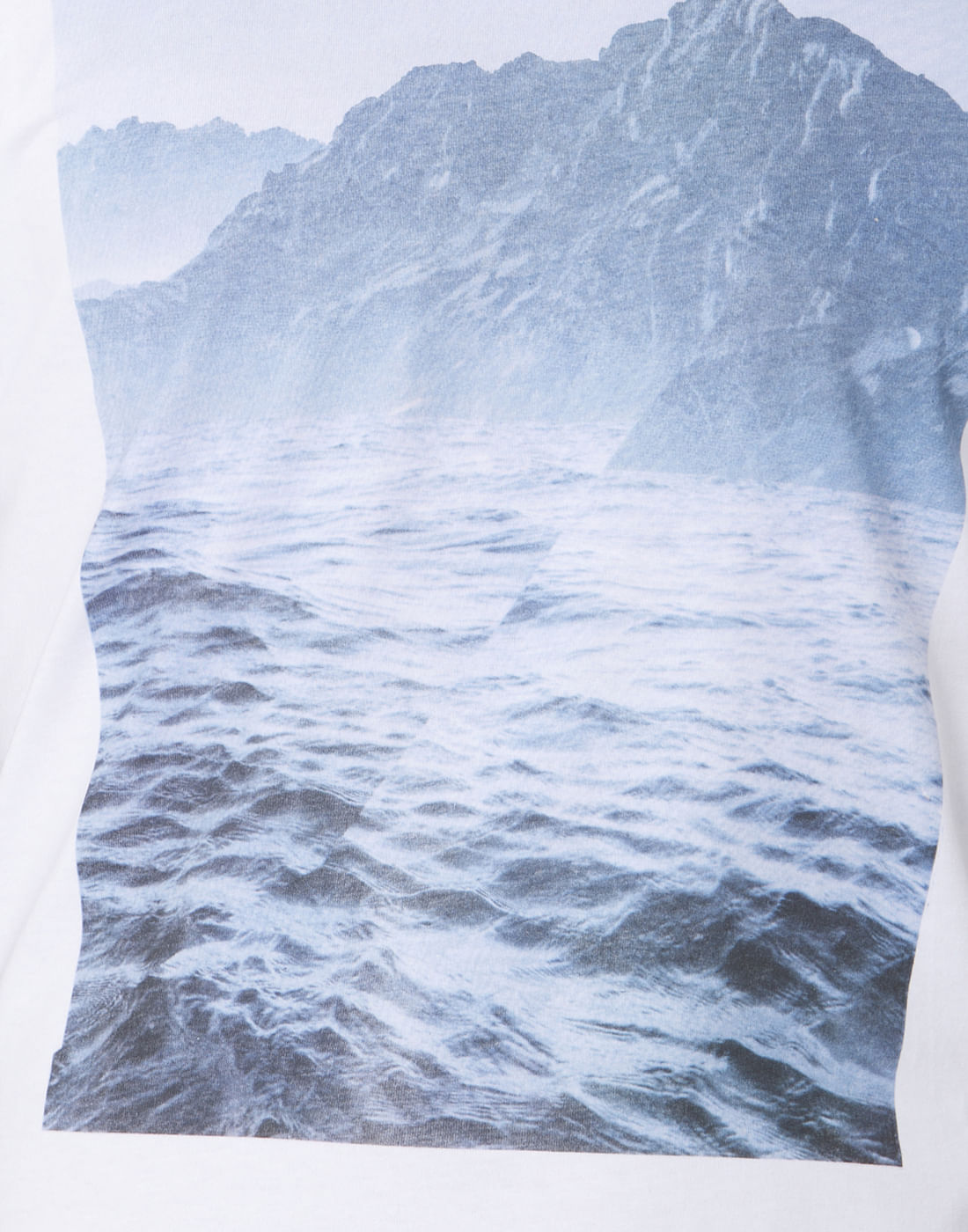White Printed Crew Neck T-Shirt