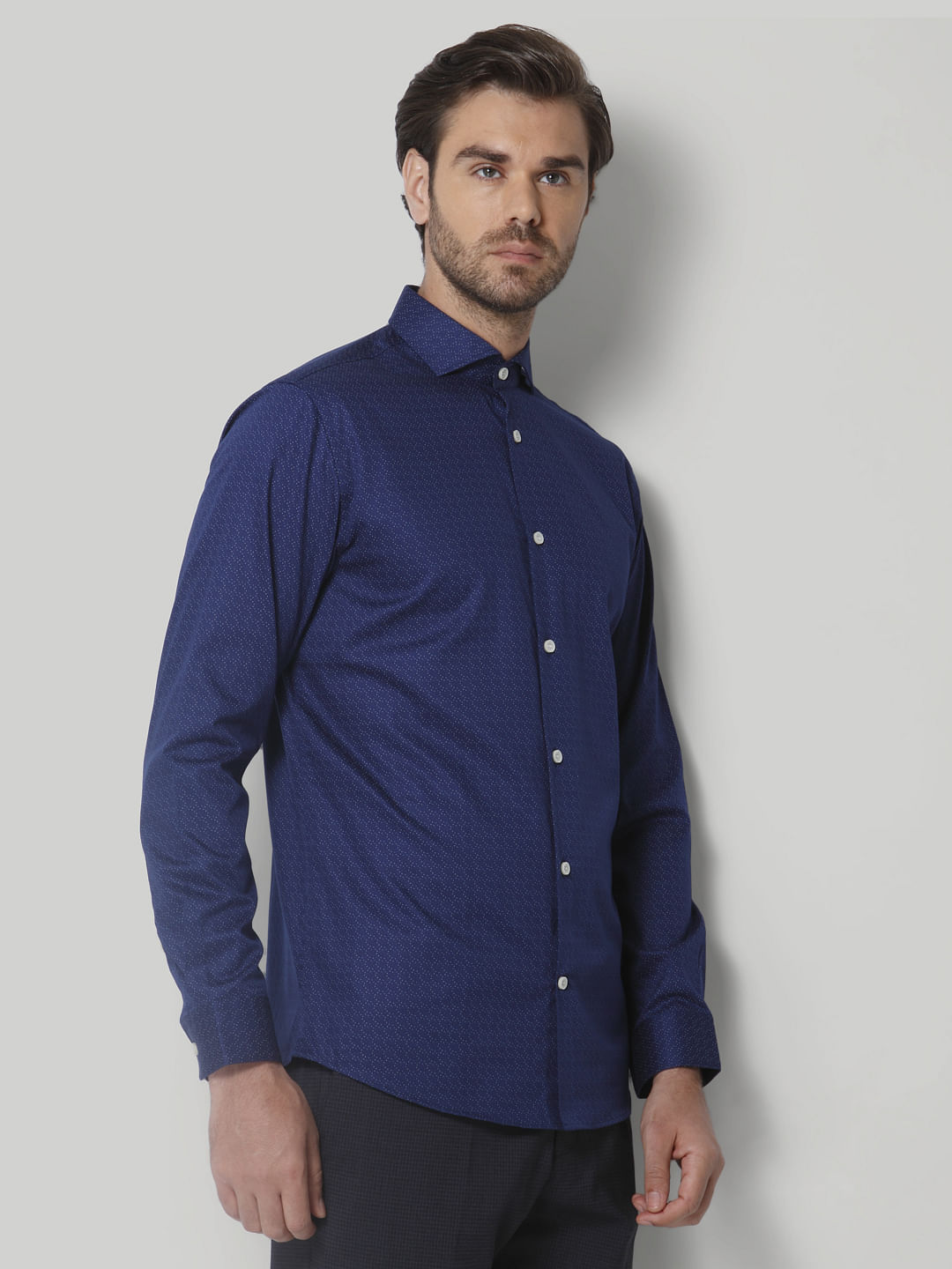 Blue Full Sleeves Shirt