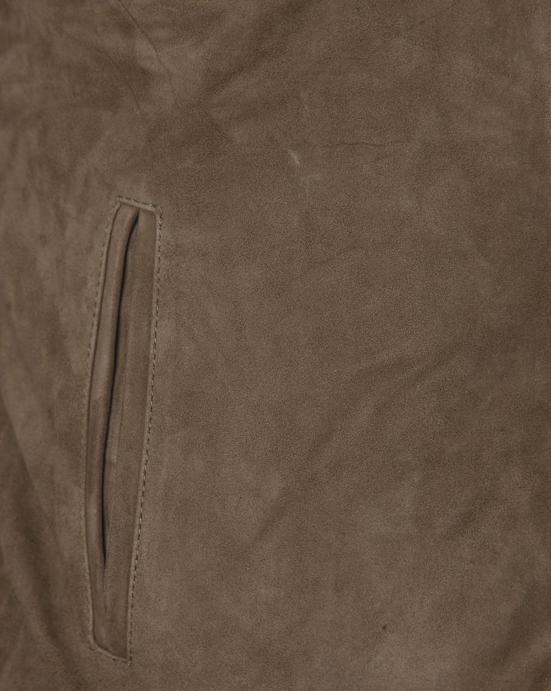 Brown Suede Bomber Jacket