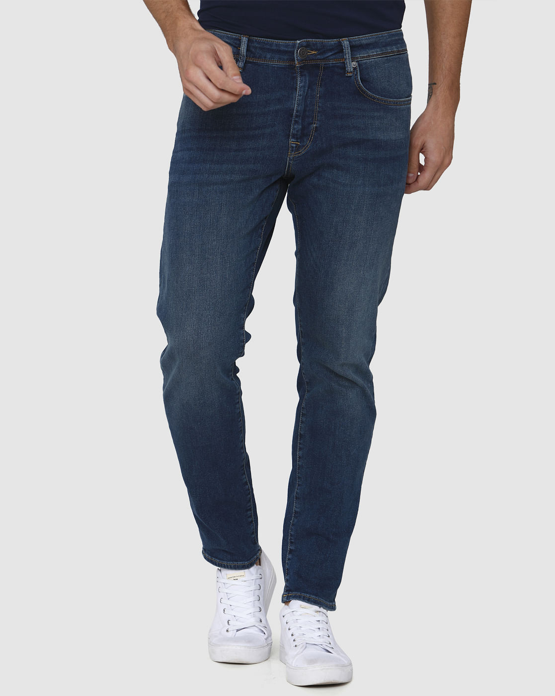 Blue Straight Fit Jeans