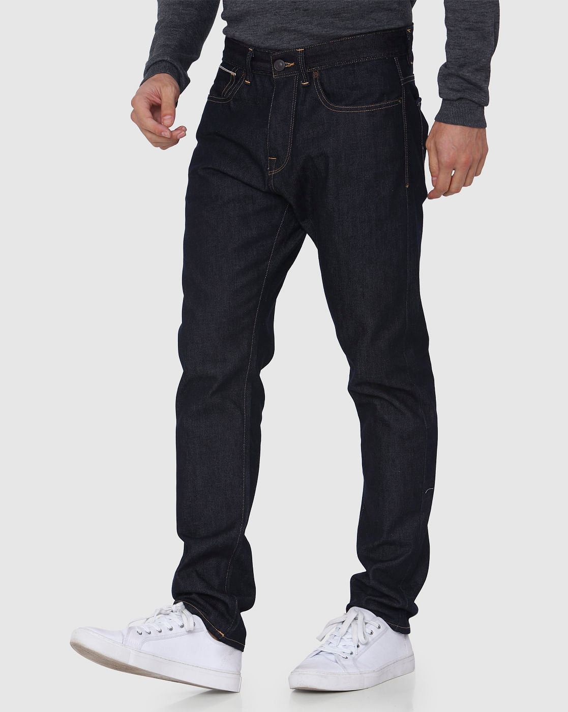Blue Tapered Fit Jeans