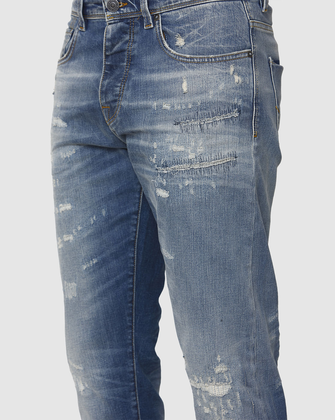 Blue Tapered Fit Jeans