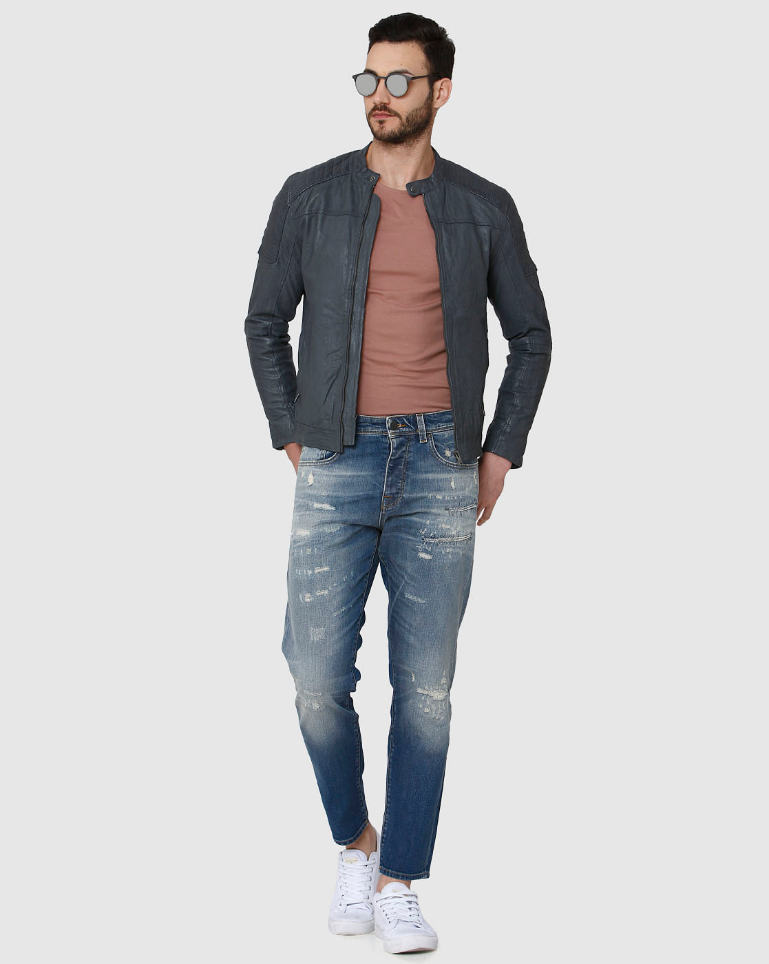 Blue Tapered Fit Jeans