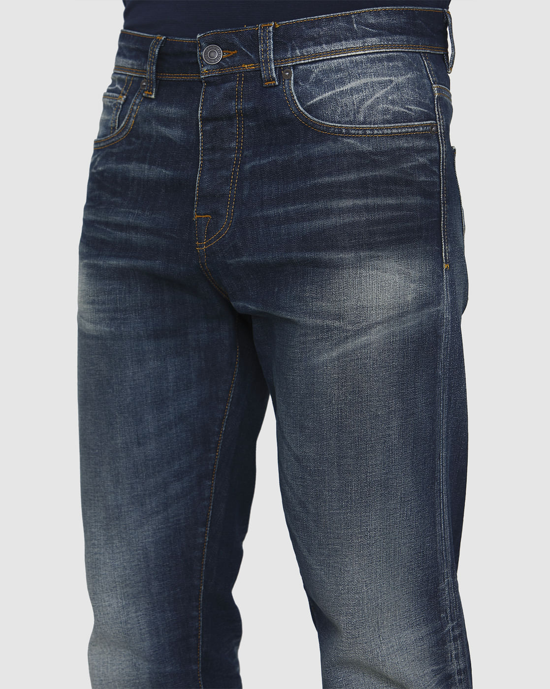 Blue Tapered Fit Jeans