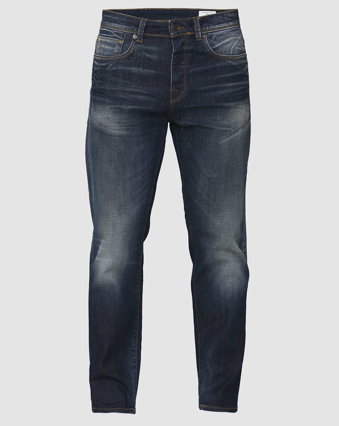 Blue Tapered Fit Jeans