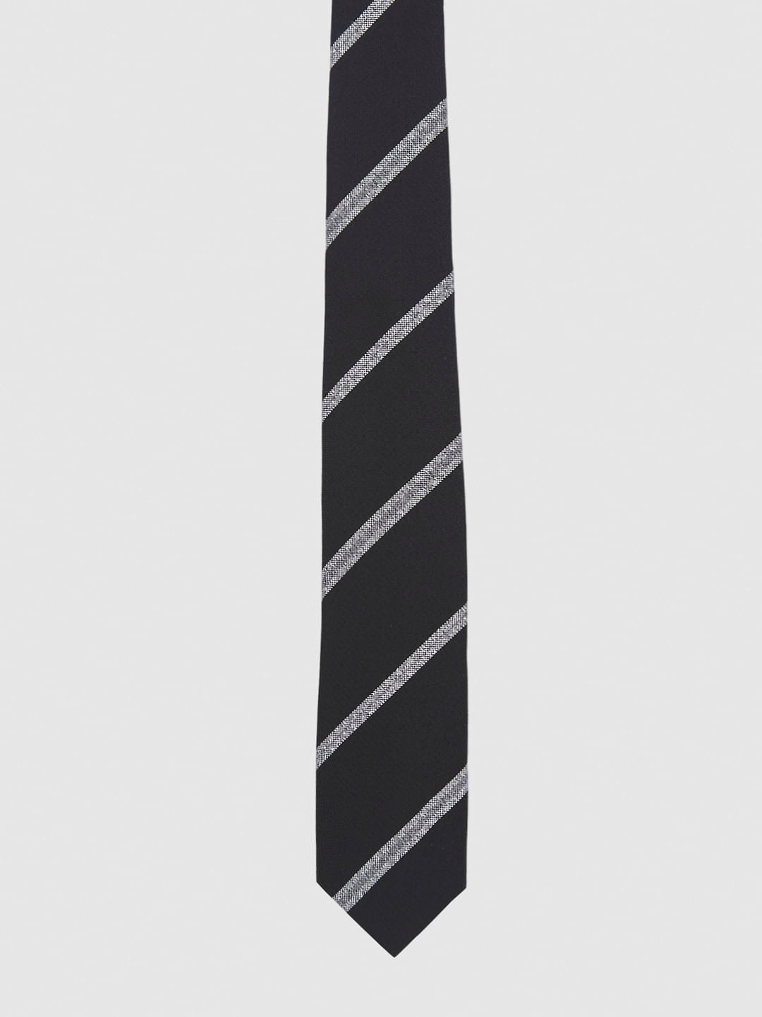 Black Striped Tie