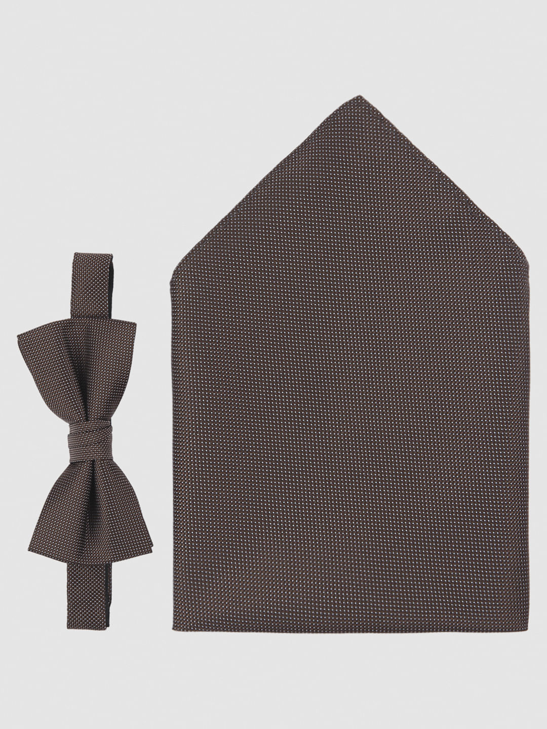Brown Printed Bow Tie