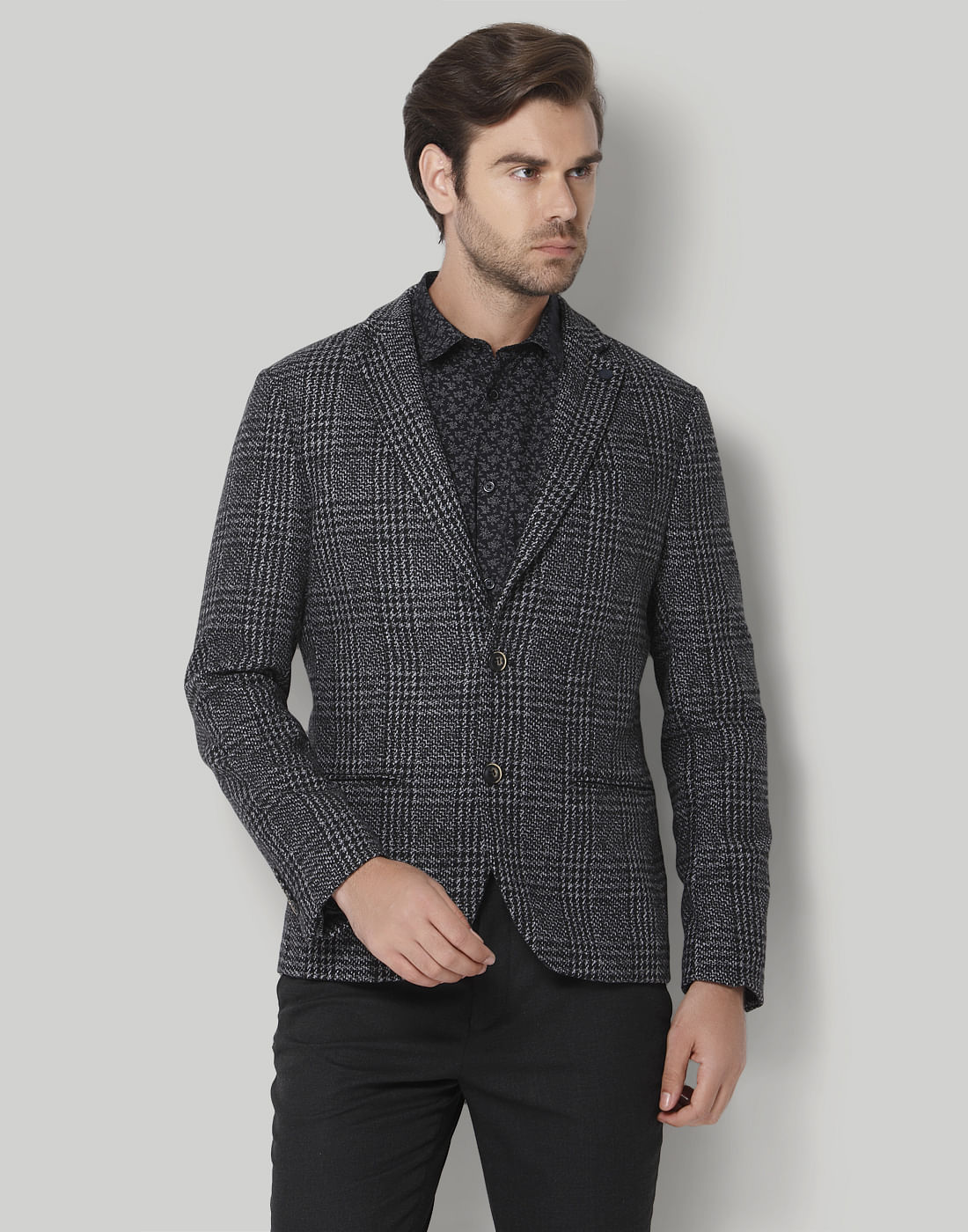 Black Check Blazer
