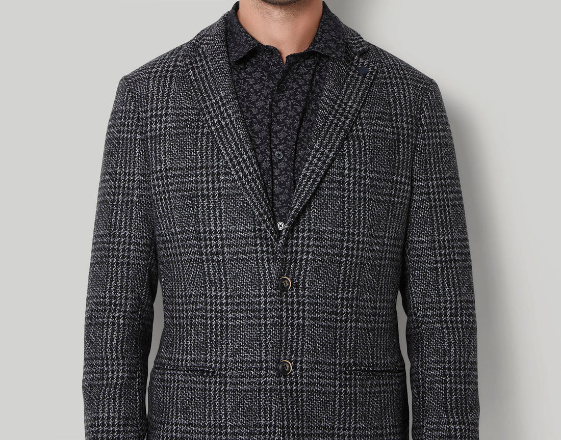Black Check Blazer
