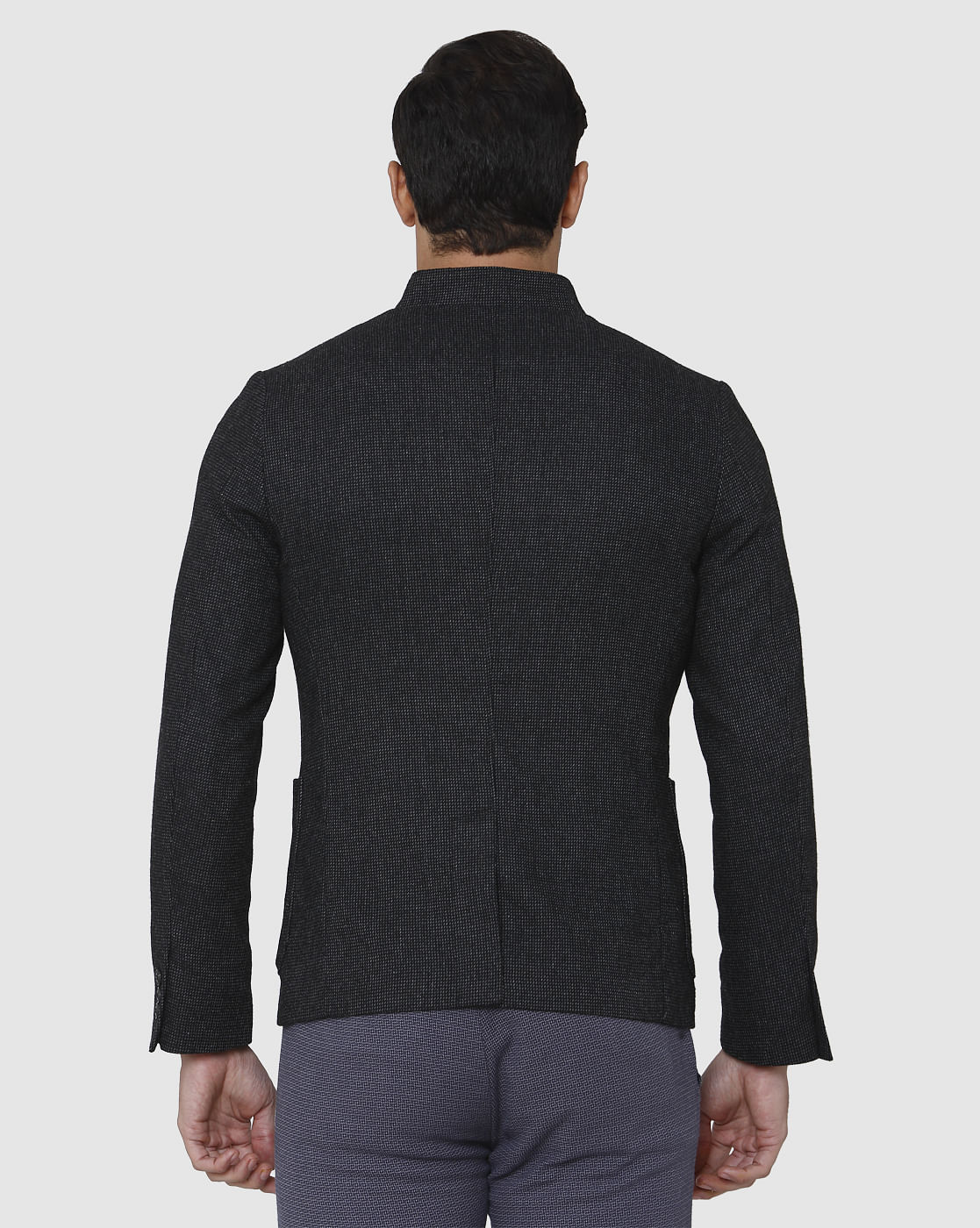 Dark Grey Slim Fit Blazer