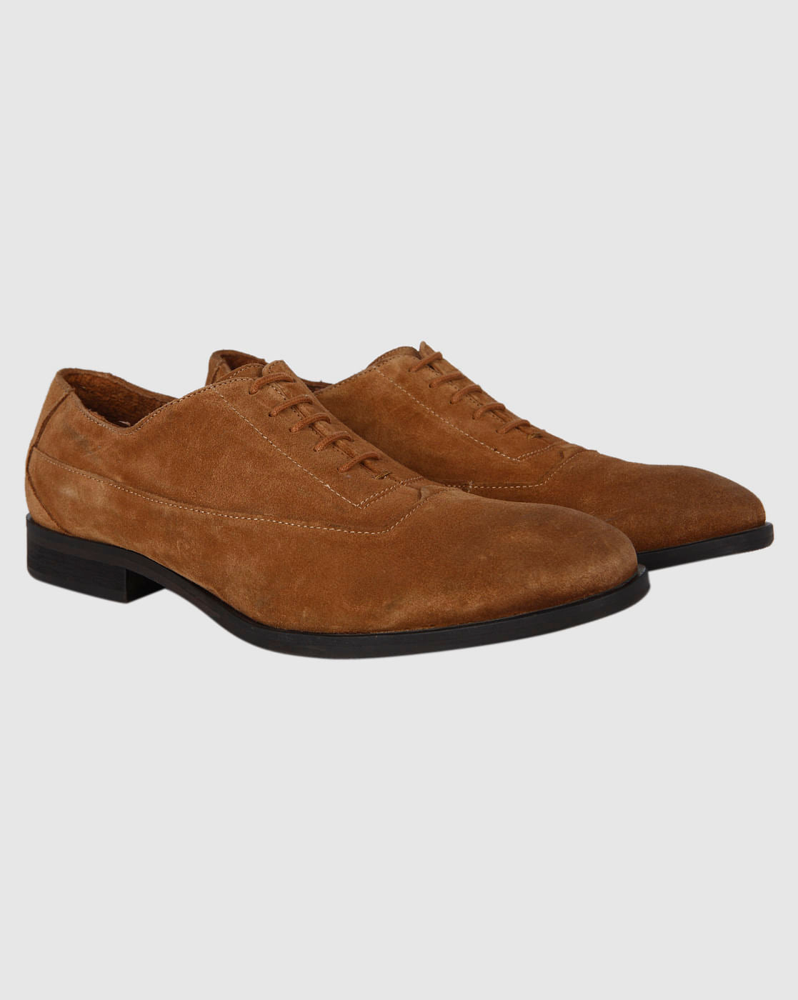 Brown Suede Formal Shoes