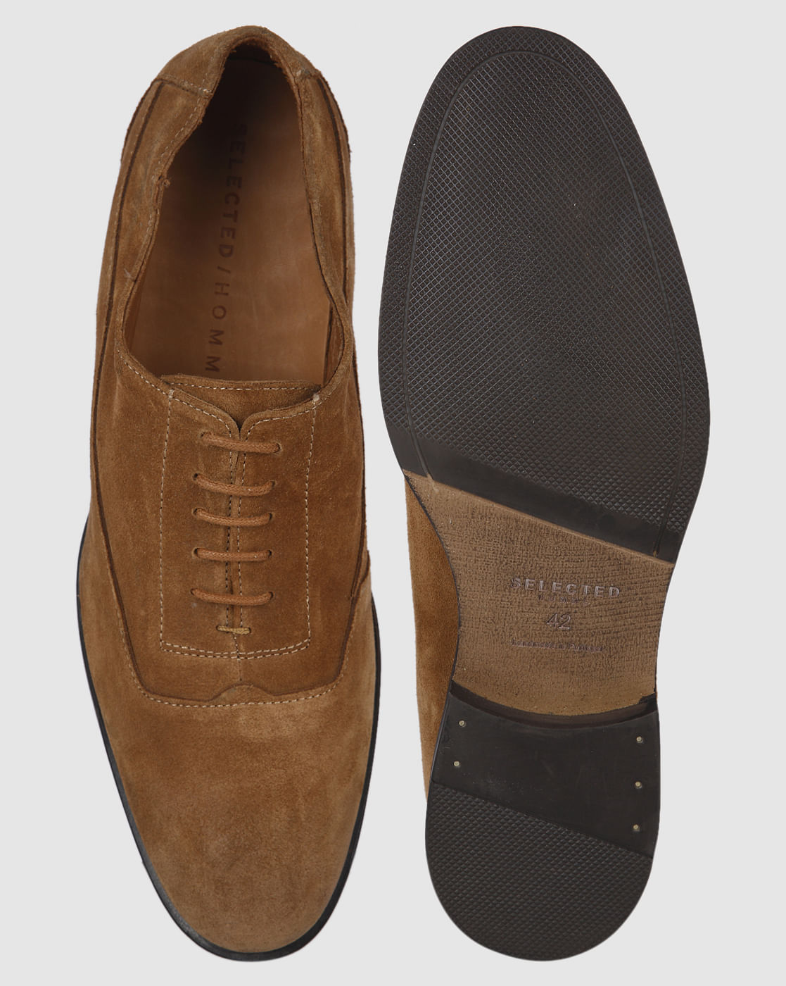 Brown Suede Formal Shoes