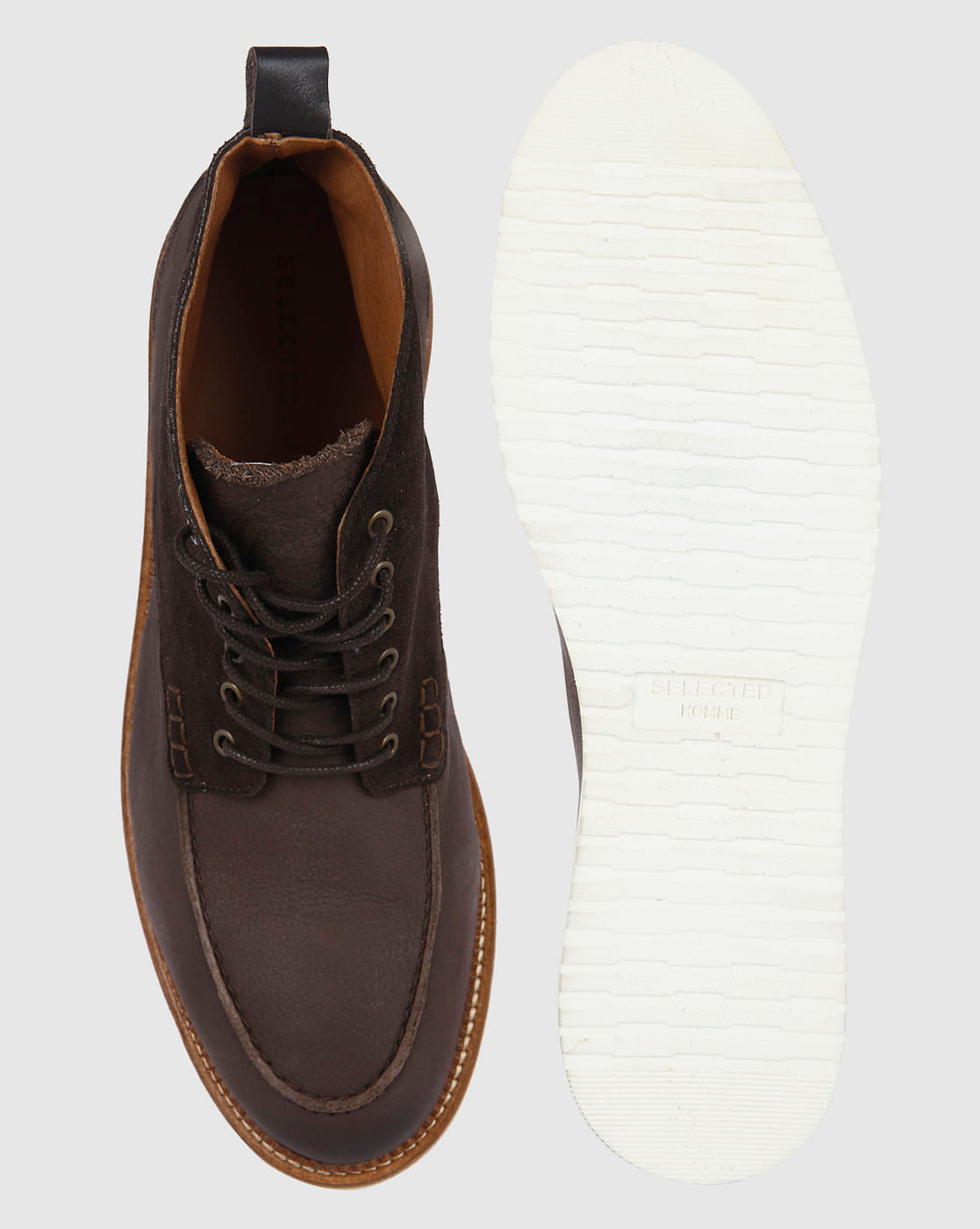 Dark Brown Leather Boots