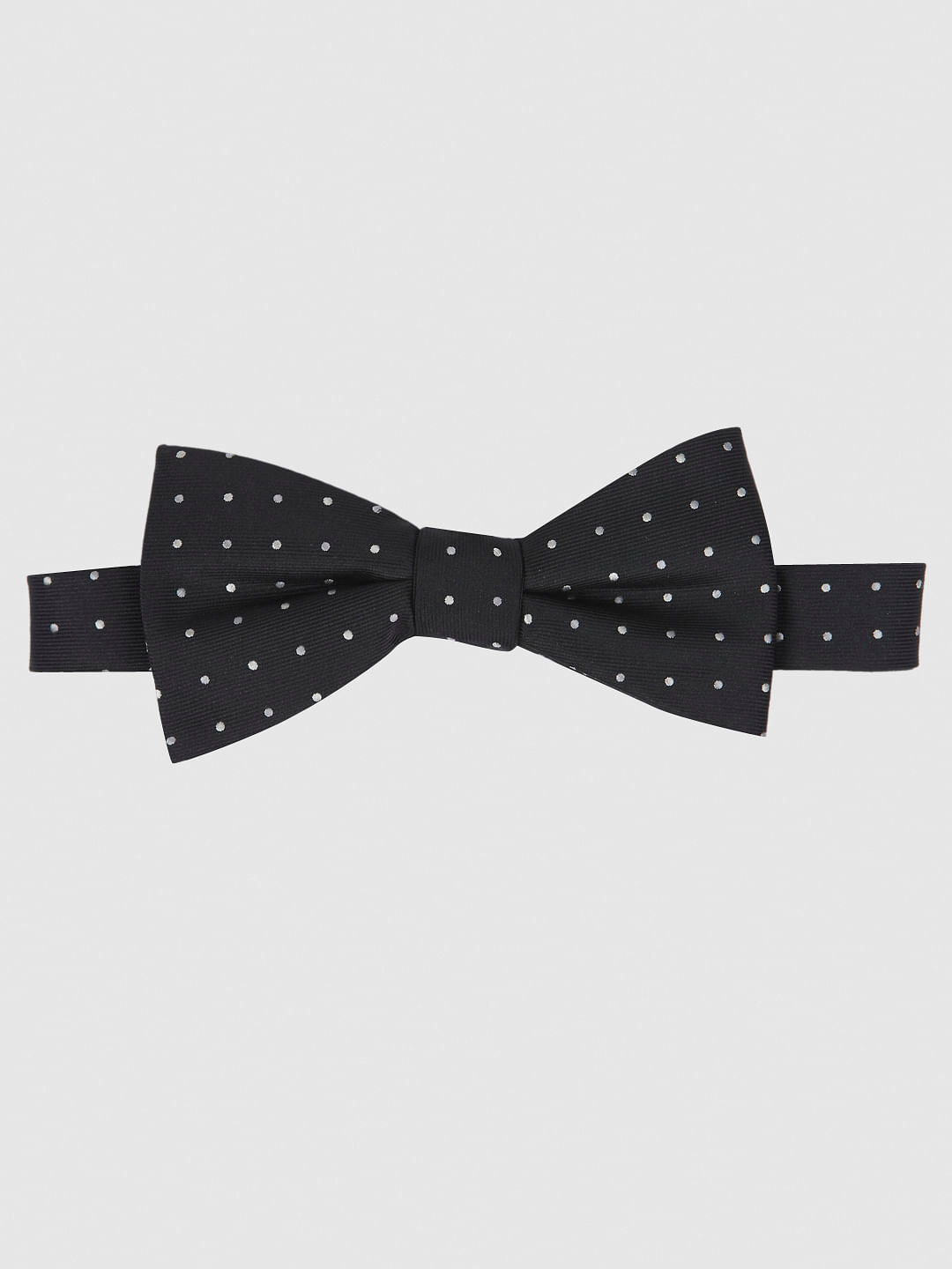 Black Printed Bow Tie