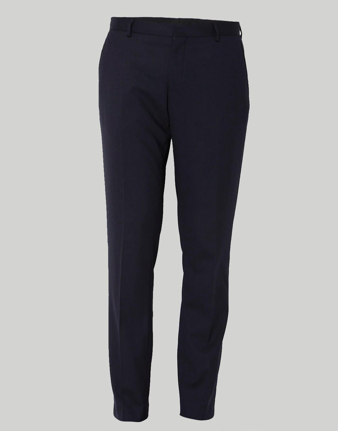 Navy Blue Formal Slim Fit Trousers