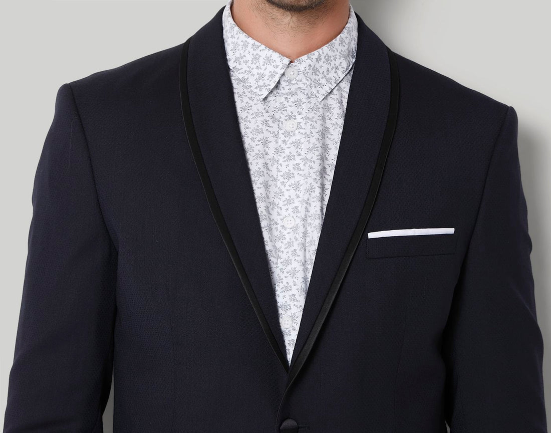 Navy Blue Formal Slim Fit Blazer