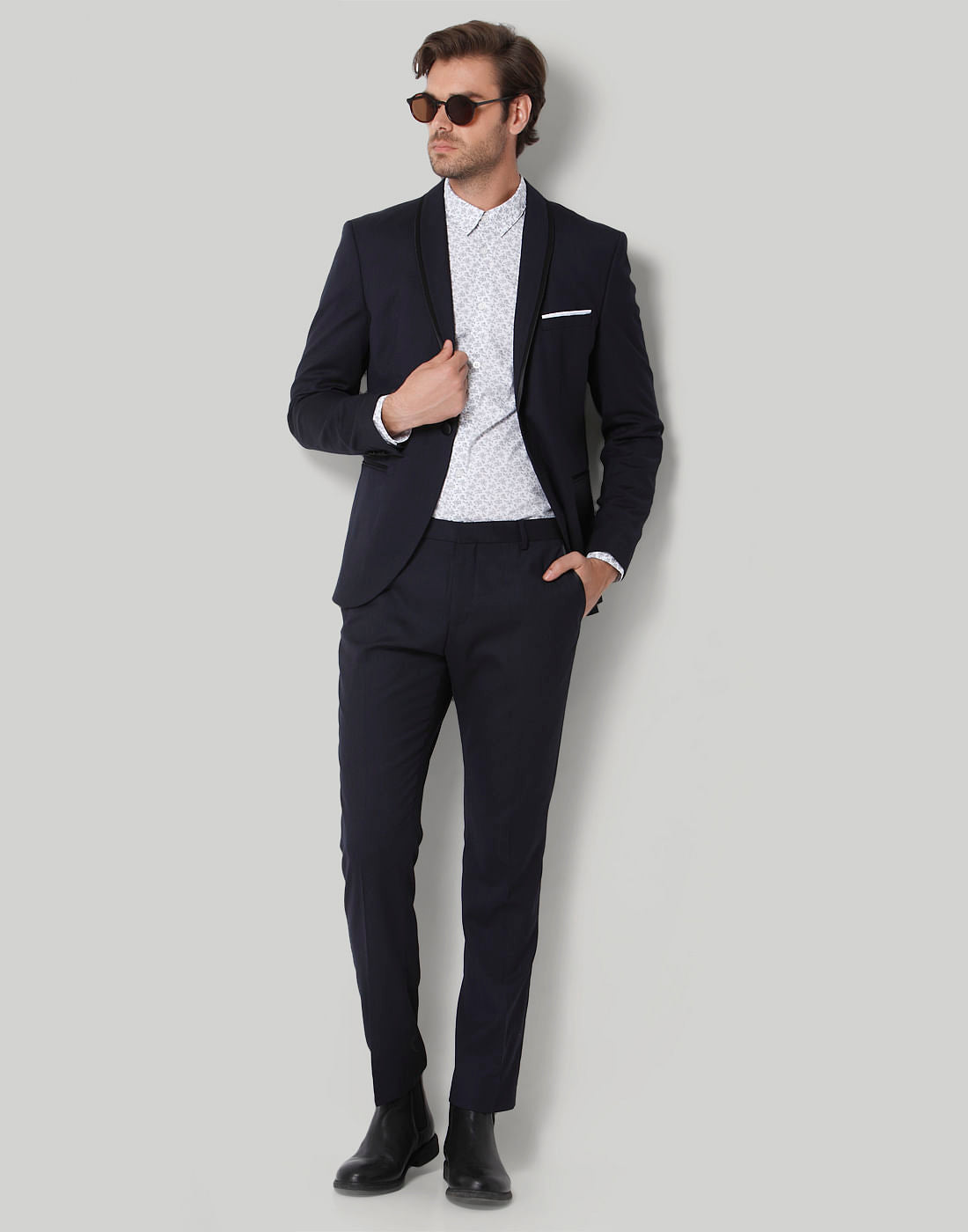 Navy Blue Formal Slim Fit Blazer