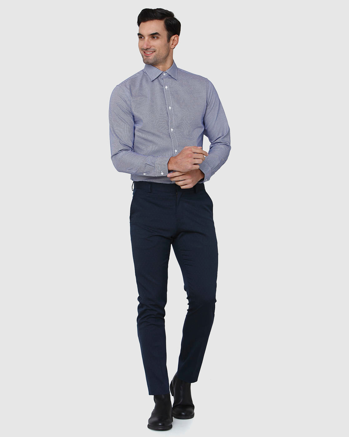 Blue Formal Trousers