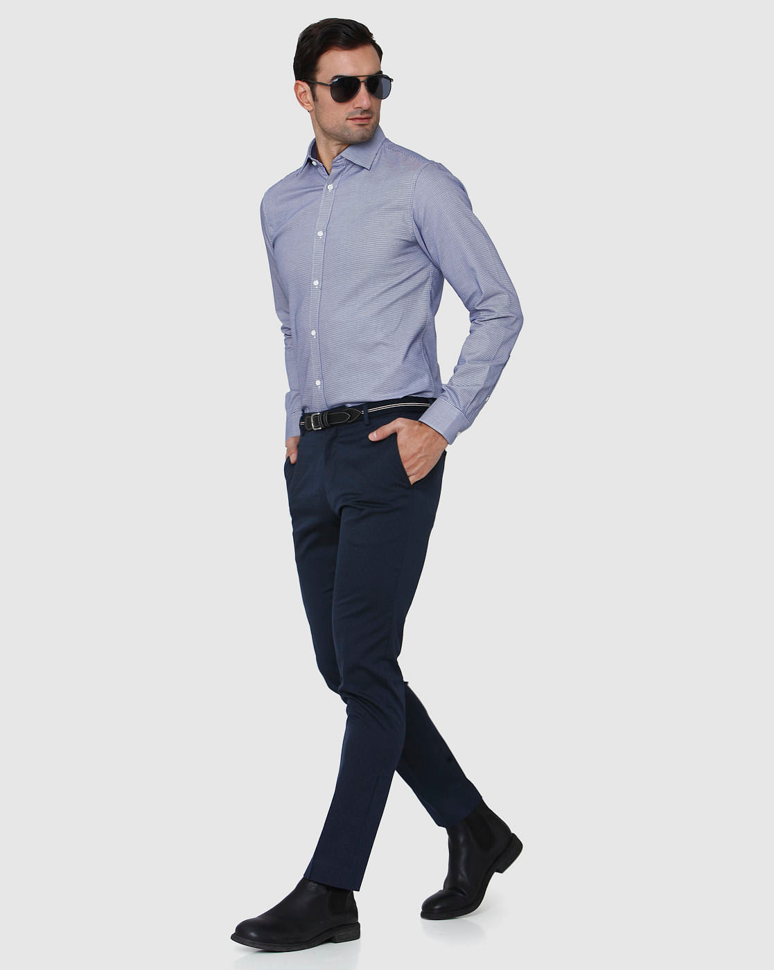 Blue Formal Trousers